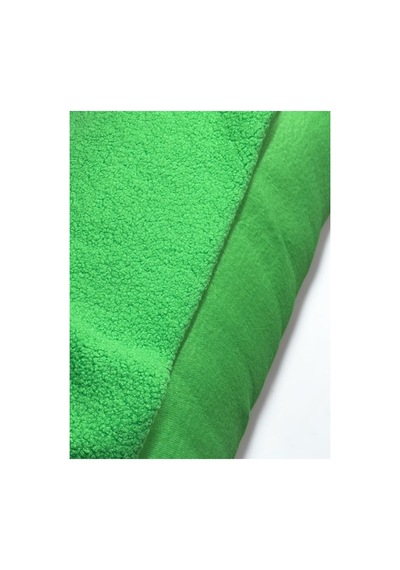 Zp Teddy İthal Kıvırcık 100x150cm, Yüksek Gramaj, Peluş Kumaş, Tekstil Yeşil Yeşil