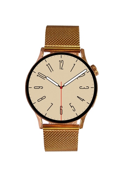 Logia Gt2 38mm Çinko Alaşım Kasa Metal Kordon Akıllı Saat - Rose Gold