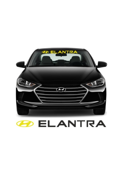 Hyundai Elantra Ön Cam Araba Sticker Yapıştırma 30Cm