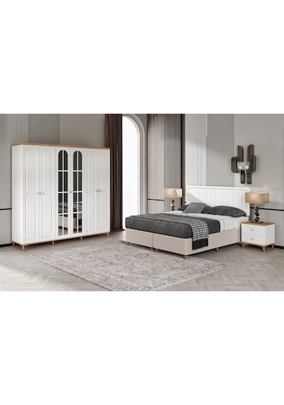 Bohem 6 Kapaklı Komple Mdf Yatak Odası Takımı