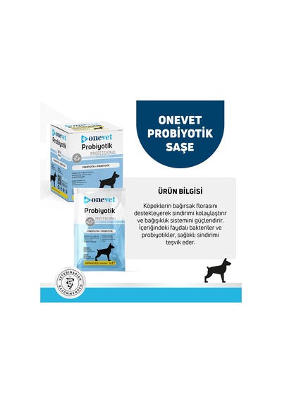 Onevet Probiyotik Şase Köpekler Için Sindirmeye Yardımcı Takviye Vitamini 30 Adet 1 Gr