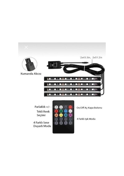 Rgb Ayak Altı Led