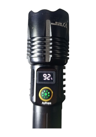1500 Lümen Tg Led 2800 Mah Zoom Özellikli Şarj Edilebilir El Feneri Sk3300