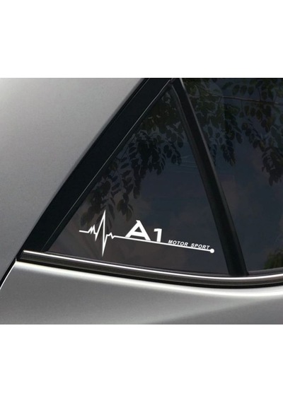 Audi A1 Yan Cam Sticker Oto Kapı Çıkartma Aksesuar 20Cmx7Cm