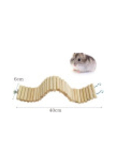 Hamster Uzun Ahşap Köprü, Cüce Hamster Bükülebilir Merdiven,