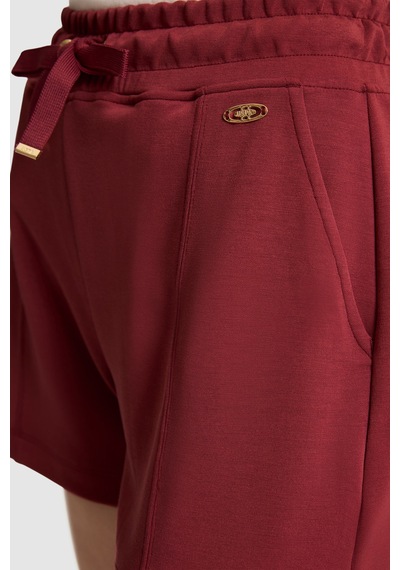 U.s. Polo Assn. Kadın Vişne Şort Örme 50322069-vr223
