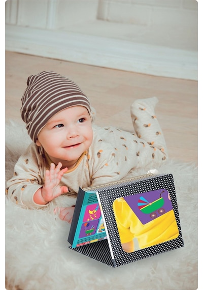 Diytoy Tummy Time Aynalı Zeka Kartları-eğitici Kartlar