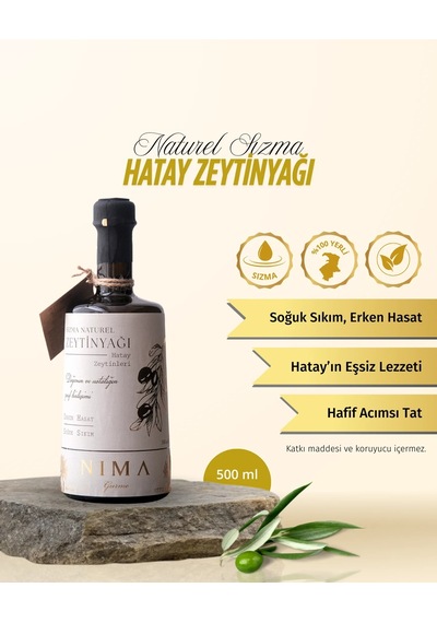 Nima Gurme Sızma Naturel Hatay Zeytinyağı 500 ML