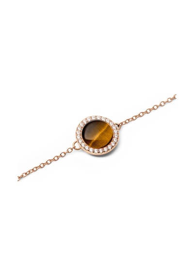 Audrey Bracelet Tiger Eye Rose Gold Rose Gold
