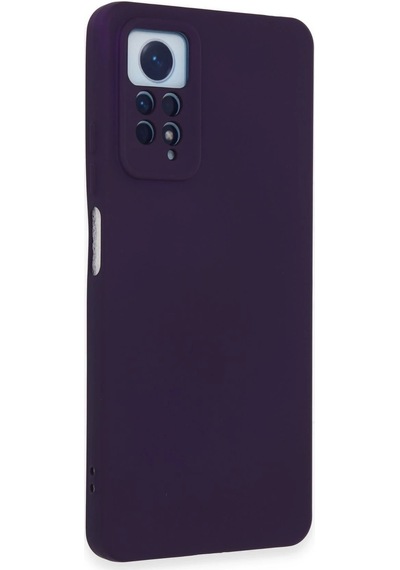 Newface Xiaomi Redmi Note 12 Pro 4g Kılıf Nano İçi Kadife Silikon Semeglbl - 86 - Mor