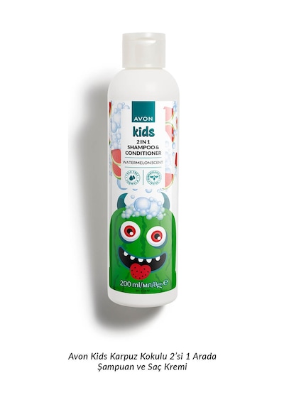 Avon Kids 2 Si 1 Arada Karpuz Kokulu Çocuk Saç Kremi Ve Şampuanı 200 ML