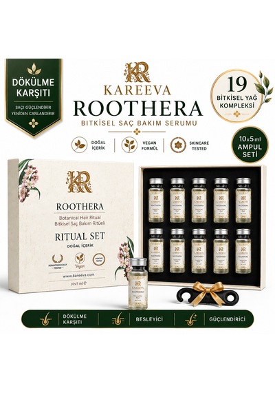 Roothera 19 Bitkisel Yağlı Saç Serumu 10 x 5 ML