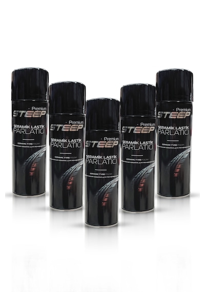 Steep Seramik Lastik & Tampon Parlatıcı Sprey 5 Adet 500ml