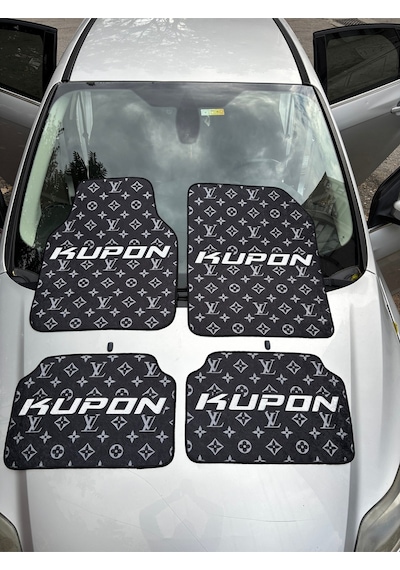 Fiat Egea Sedan / Hatchback / Cross Premium Dekor Halı Paspas 4 Parça Set Kupon Siyah