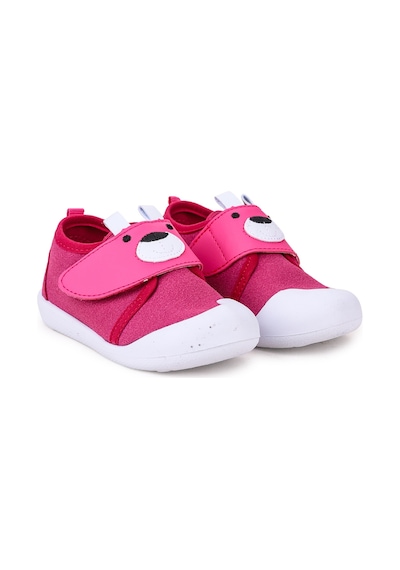 Kiko Kids Winni Cırtlı Kız Bebek İlk Adım Panduf Ayakkabı Fuşya