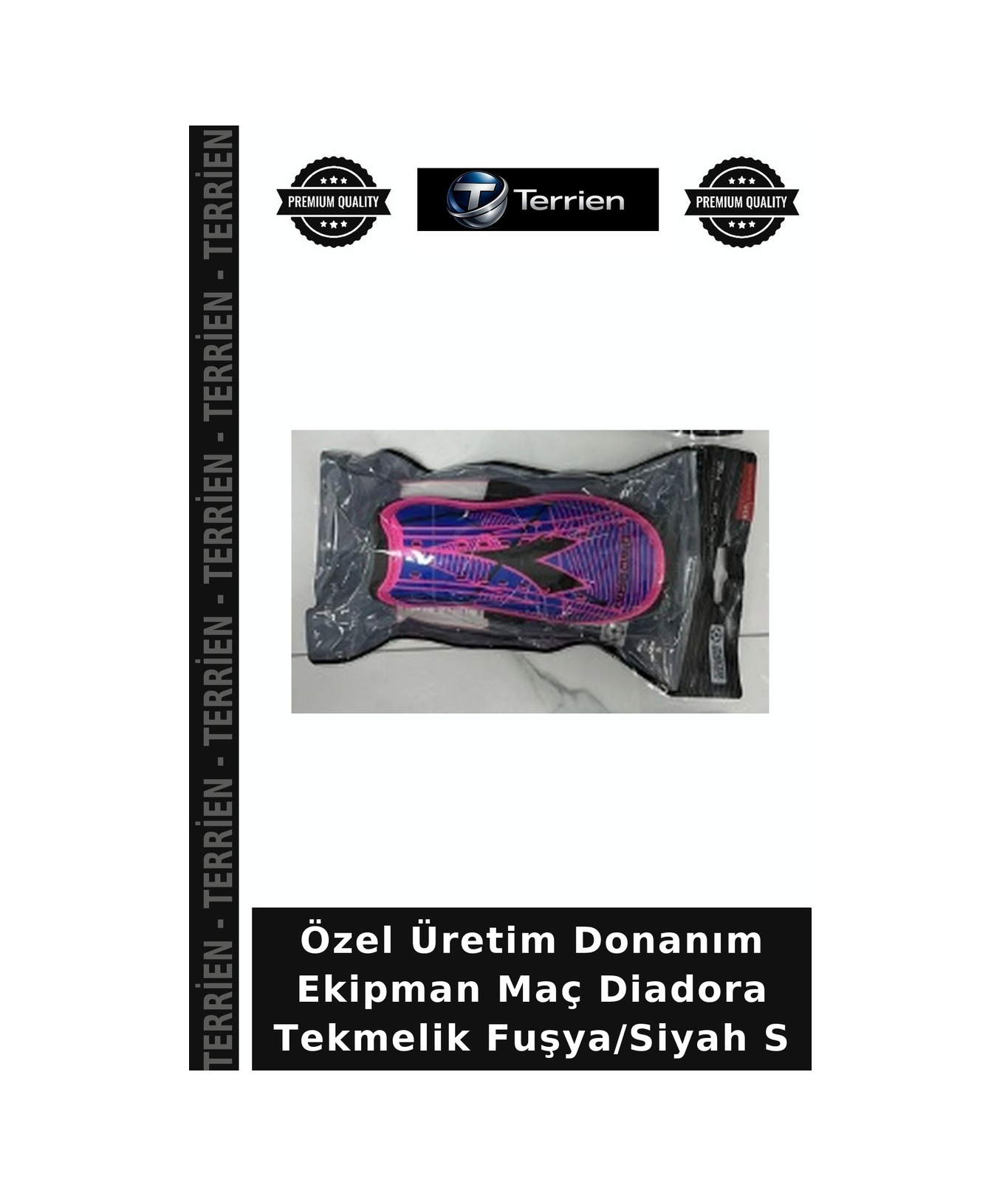 Özel Üretim Donanım Ekipman Maç Diadora Tekmelik Fuşya/siyah S Çok Renkli