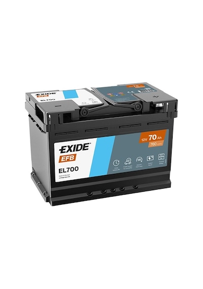 Exıde El700 12v 70ah 760a Start Stop Efb Akü Üretim Tarihi:2025