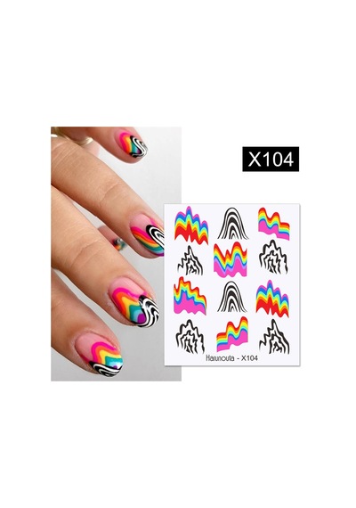 Su Transferli Nail Art Sticker X104 53013-4