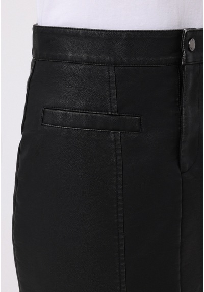 Colin's Colins Mini Düz Fermuarlı Kadın Siyah Etek Cl1076653 Q1.v1 Blk Siyah