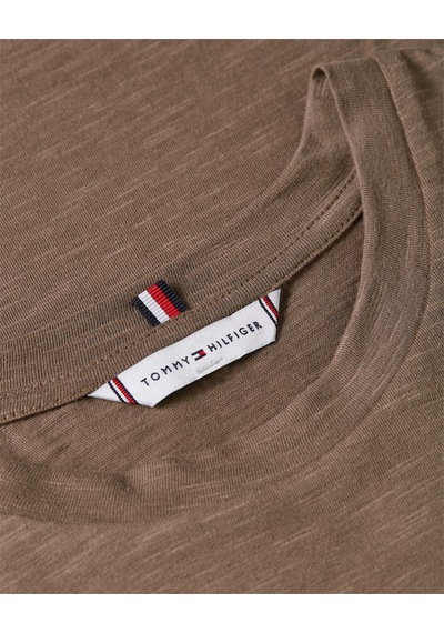 Tommy Hilfiger Slub Mdrn C-nk Ss T-shırt Kadın Kahverengi T-shirt - Ww0ww45747