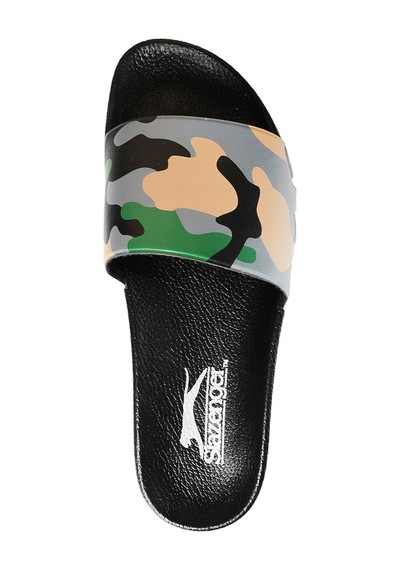 Slazenger FALLOW Erkek  Siyah / Bej Kamuflaj Terlik