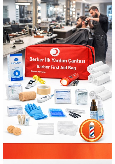Berber İlk Yardım Çantası, Berber Acil Durum Çantası 50 Parça