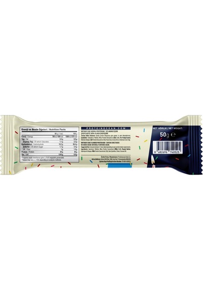 Proteinocean Birthday Cake Protein Bar 50g 2 Adet