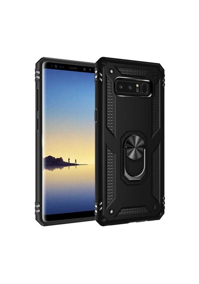 Galaxy Note 8 Kılıf Zore Vega Kapak Siyah