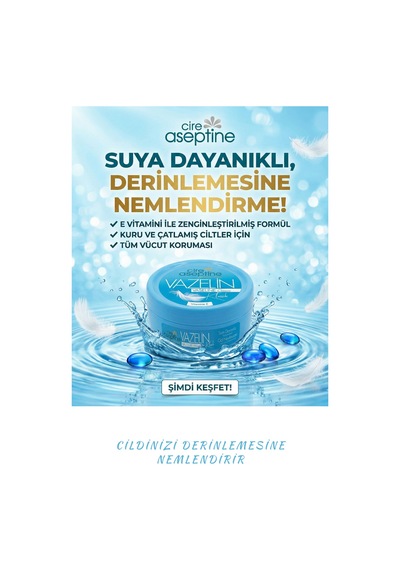 Cire Aseptine Vazelin Klasik 150 Ml 6 Adet