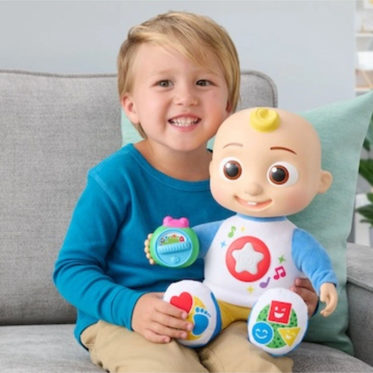Coco-melon Eğitici Sesli Discover Play Jj Doll Etkileşimli Elektronik Bebek