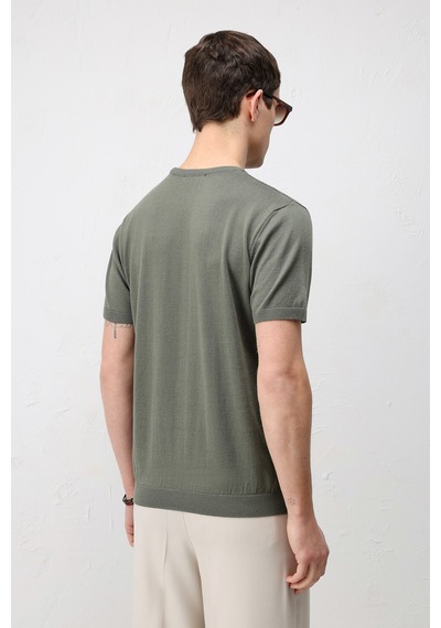 Antioch Comfort Slim Triko T-shirt Haki