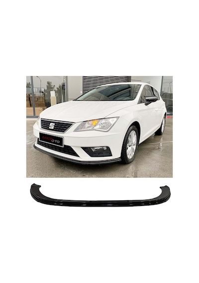 Seat Leon Mk3 Race Ön Lip Piona Black 3 Prç 2017-2020 Abs Plastik