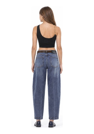 Hiccup Squalo Pamuklu Pantolon Orta Mavi Denim