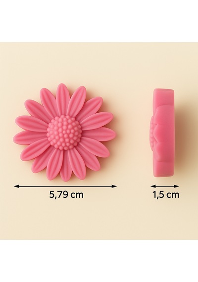 25'li Hediyelik Mini Mum Seti Papatya Şekilli Kokulu Mumlar Parti, Söz, Nişan, Nikah Ve Davetler İçin Toplu Satış Pembe