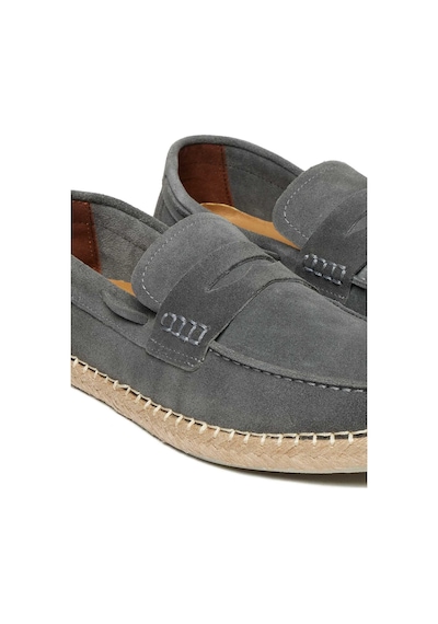 Bestello Bağcıksız Eva Taban Loafer 028-7020 Erkek Ayakkabı Grı Suet