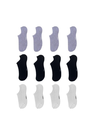 Ozzy Socks 12 Çift Kadın Karışık Renkli Bambu Görünmez Sneaker Spor Ayakkabı Çorabı Siyah-beyaz-gri Ozzy Socks 12 Çift Kadın Karışık Renkli Bambu Görünmez Sneaker Spor Ayakkabı Çorabı Siyah-beyaz-gri