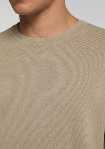 Colin's Colins Relaxed Fit Yuvarlak Yaka Düz Erkek Bej Kazak Cl1082155 Q1.v2 Beı