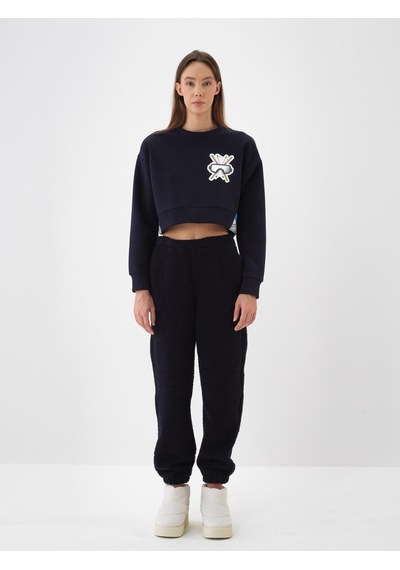 Xint Lacivert Oversize Sweat Pantolon 470385