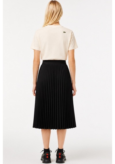 Lacoste Women's Pleated Skirt Pileli Kadın Etek Siyah