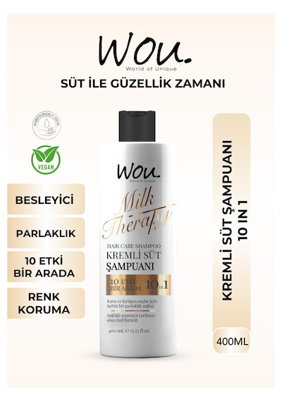 Wou World Of Unique Milk Therapy Şampuan 400 ML