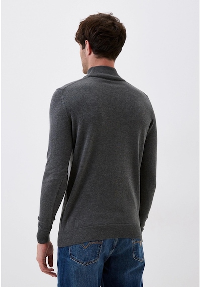 Erkek Yarım Balıkçı Boğazlı Triko Koyu Grimelanj Slim Fit Pamuklu Sık Örme Kazak Ncs Jeans 3005-koyu Gri Koyu Gri Erkek Yarım Balıkçı Boğazlı Triko Koyu Grimelanj Slim Fit Pamuklu Sık Örme Kazak Ncs Jeans 3005-koyu Gri Koyu Gri