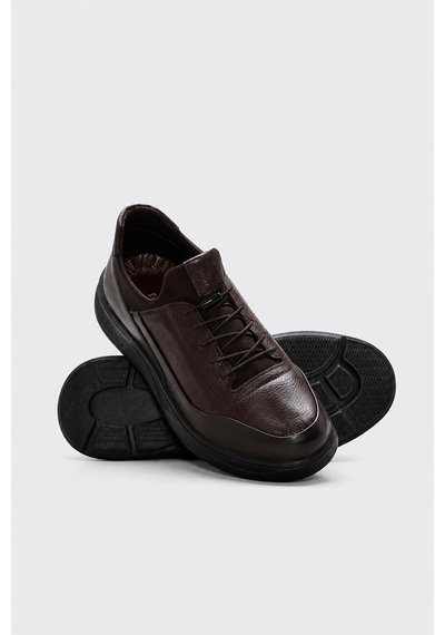 Fast Step Hakiki Deri Kahve Erkek Casual Ayakkabı 166ma1006