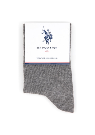U.s. Polo Assn. Erkek Çocuk Gri Melanj Çorap Soket 50318051-vr086 Grı Melanj