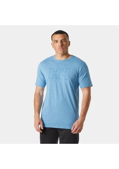 Helly Hansen Hh Tech Logo Erkek Kısa Kollu T-shirt Hha.63165.hha645 Mavi