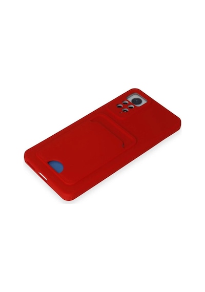 Xiaomi Redmi Note 11 Pro Kılıf Kelvin Kartvizitli Silikon - Kırmızı Diğer