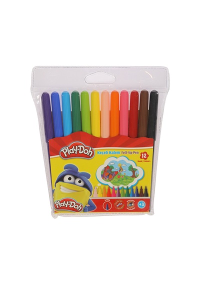 4 Adet Play Doh 12 Renk Keçeli Kalem