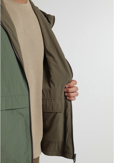 Colin's Colins Loose Fit Düz Astarlı Fermuarlı Erkek Yeşil Yağmurluk Cl1081715 Q1.v1 Kha Haki