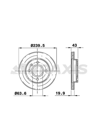 Ford Escort Classic Fren Diski On 1999-2000 Braxıs Ae0017 2adettir