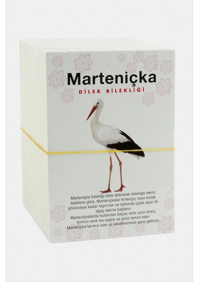Muratech 2 Li Marteniçka Bileklik Kartı - Beyaz