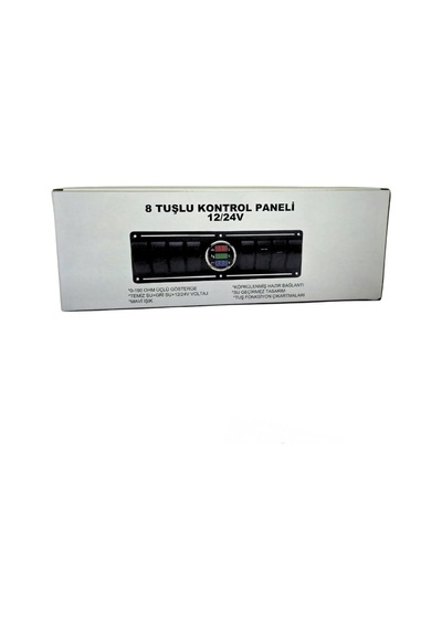 Shuıvan Switch Panel 8'li Dijital Seviye + Voltmetre Kontrol Paneli-1743